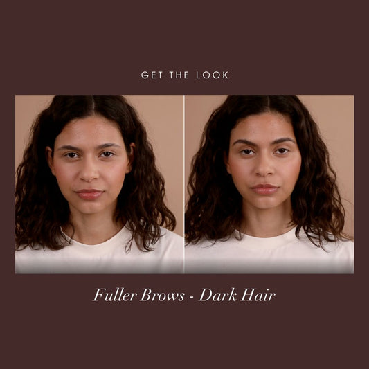 How to make your dark brows look naturally thicker and fuller.