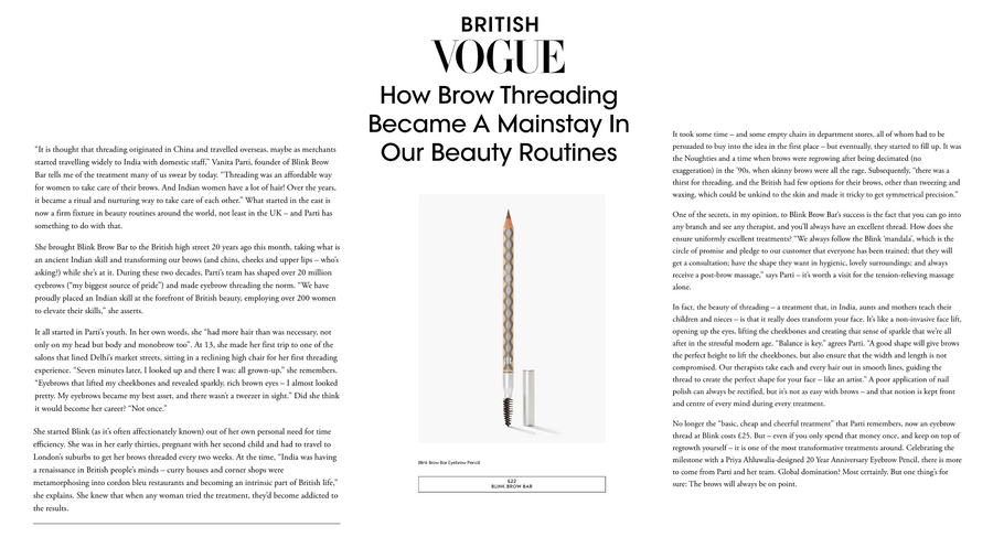 British Vogue | Brow Threading