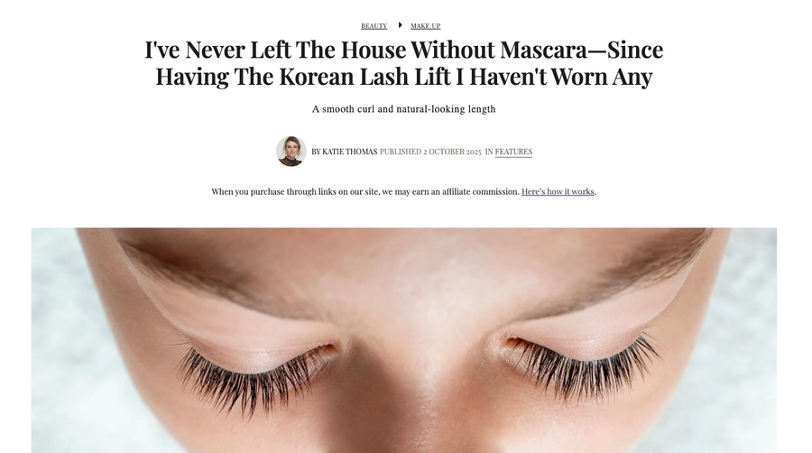 Marie Claire | Korean Lash Lift