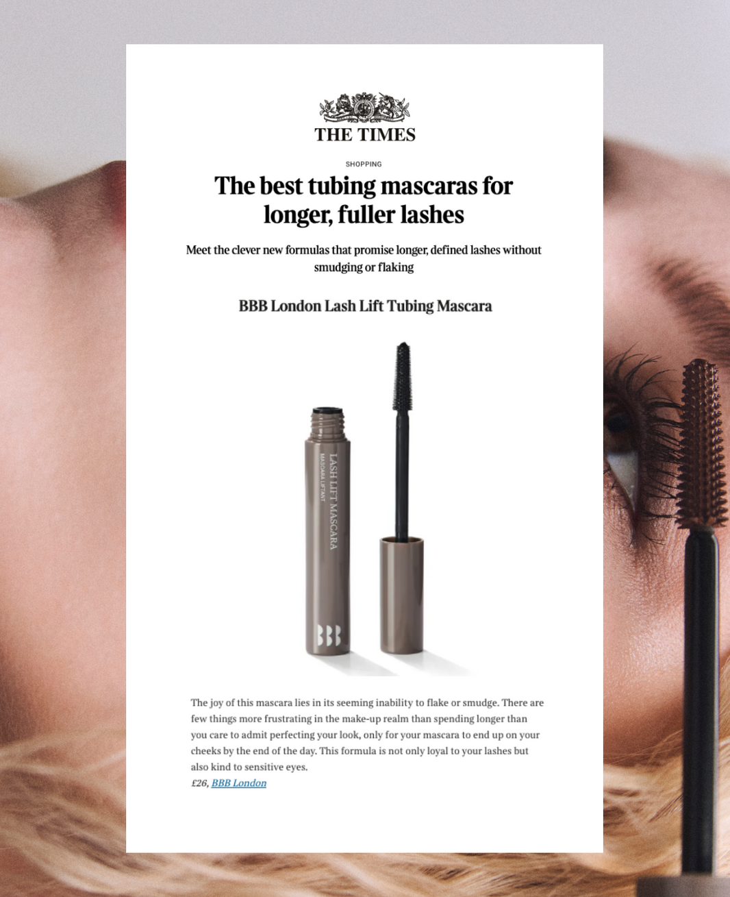 Lash Lift Tubing Mascara